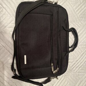 samsonite classic laptop slim briefcase black Travel Business Bag 16" x 2" x 12"